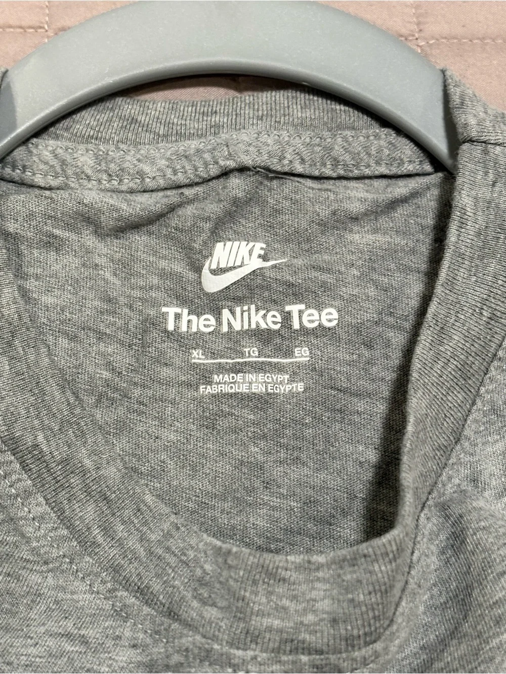 Nike Gray Short‑Sleeve 'Just Do It' Basketball Graphic Tee